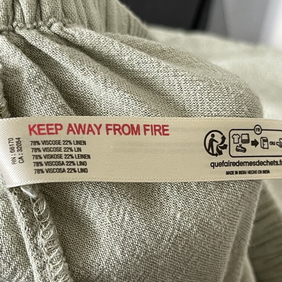 Free People Quinn Pants Womens Small Sage Green Harem Slouchy Wide Leg Boho - Picture 14 of 16